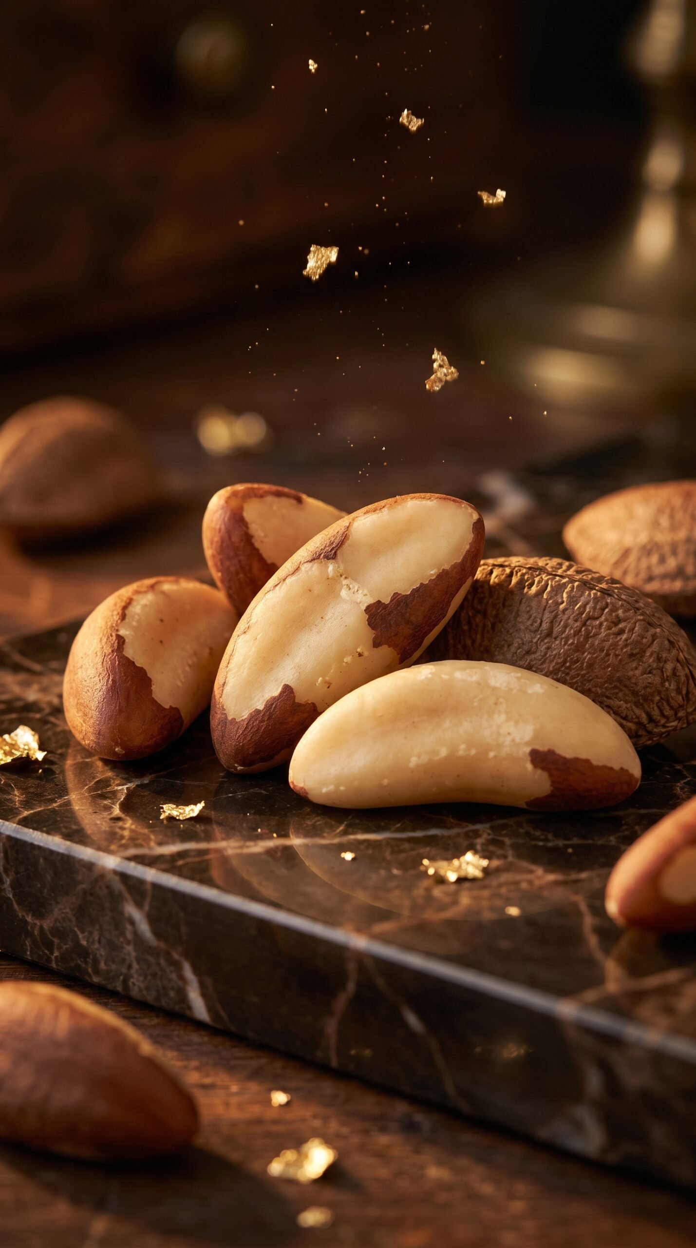 Noix du Brésil naturelles source de sélénium dans une alimentation équilibrée